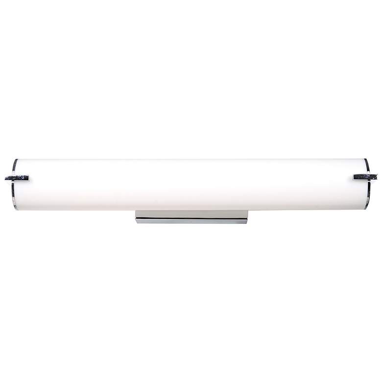 Image 1 Tube 24 1/2" Wide Chrome LED Bath Light