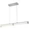 Tube 42"W Brushed Nickel LED Kitchen Island Light Pendant