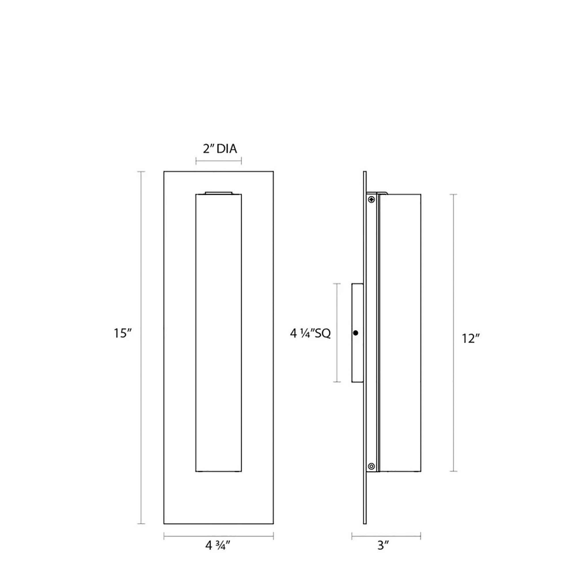 Image 7 Tubo Slim LED 12" LED Panel Sconce - Polished Chrome more views
