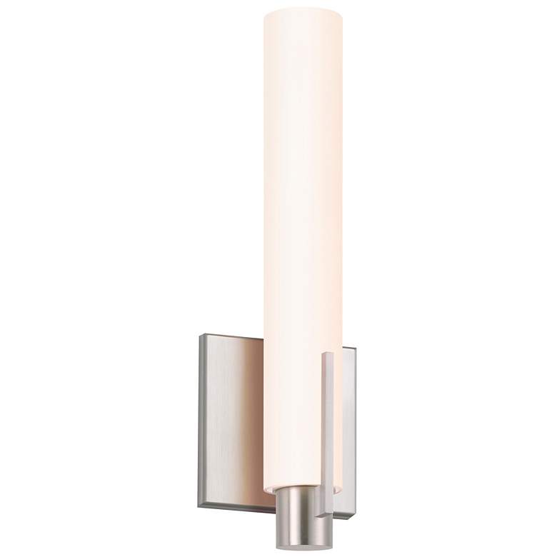Image 1 Tubo Slim LED 12" LED Sconce - Satin Nickel