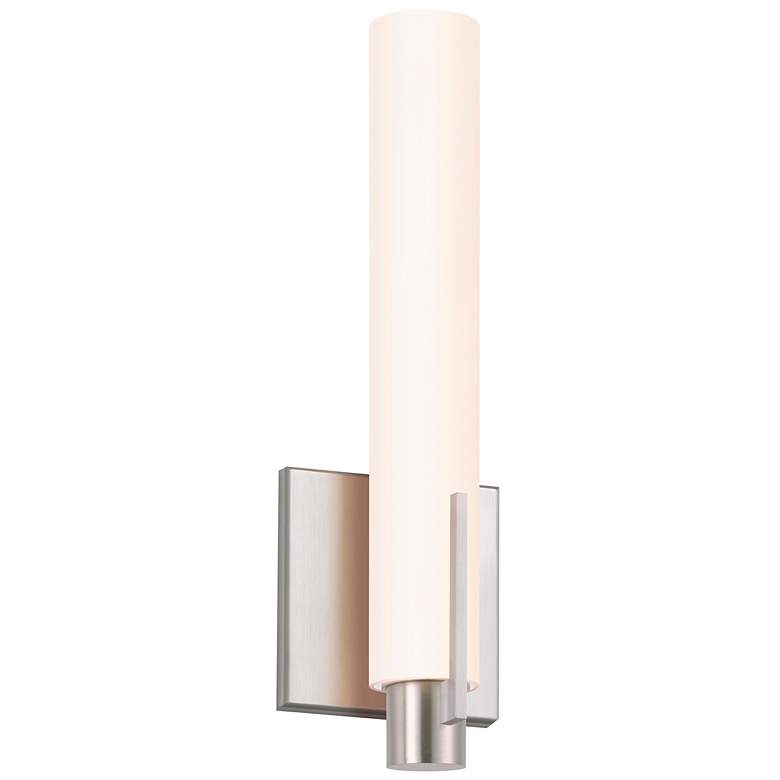 Image 1 Tubo Slim LED 12 inch LED Sconce - Satin Nickel