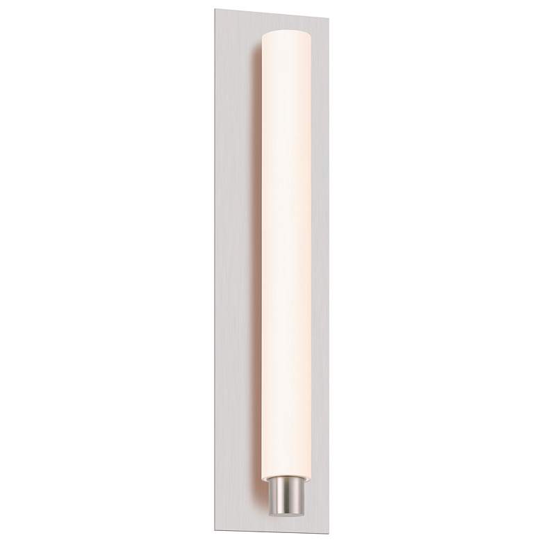 Image 1 Tubo Slim LED 18" LED Panel Sconce - Satin Nickel