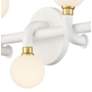 3_Tubular 22 3/4" Wide Matte White and Gold 5-Light Bath Light more views