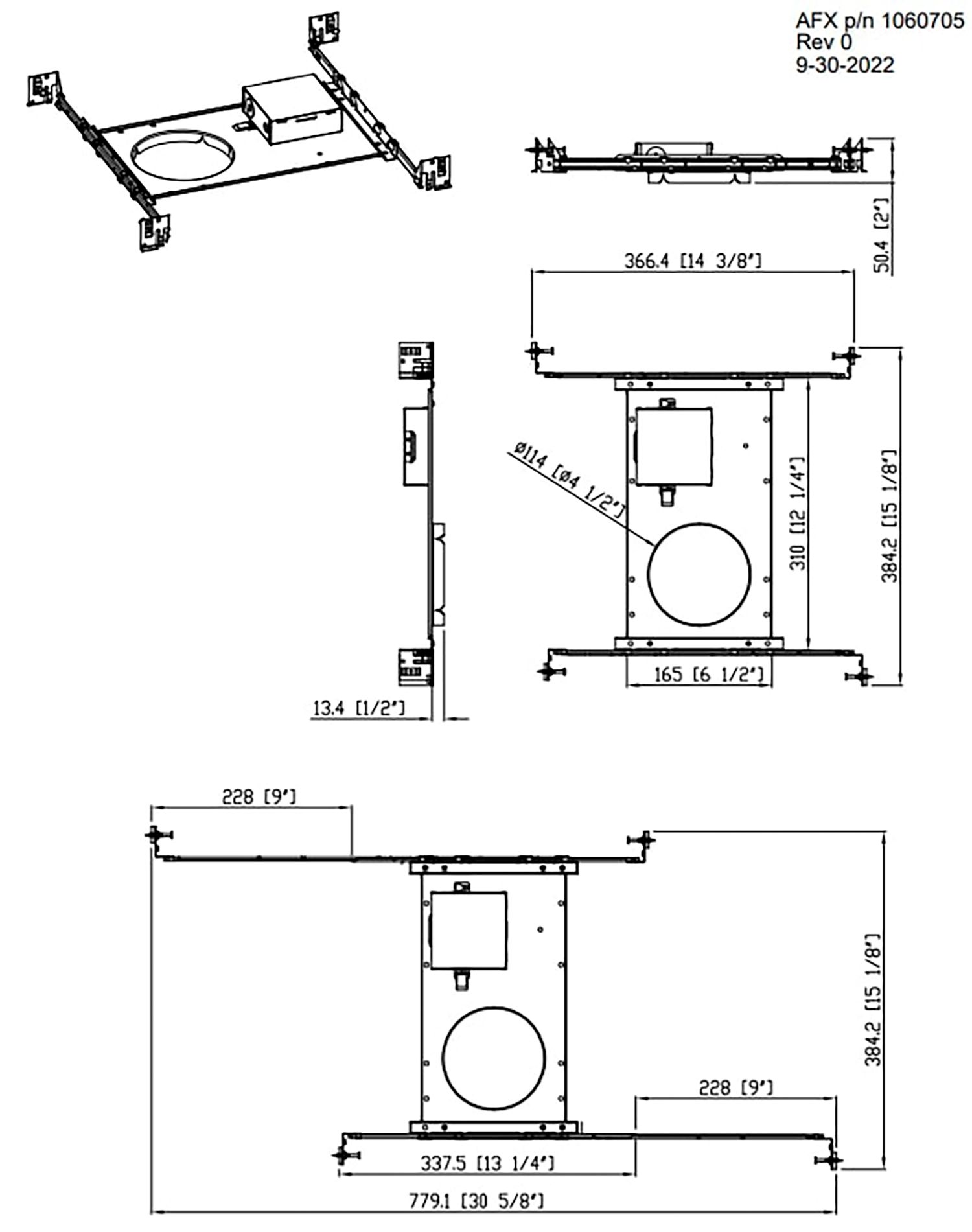 Thumbnail3 of Tuck 4" Recessed Mounting Bracket more views