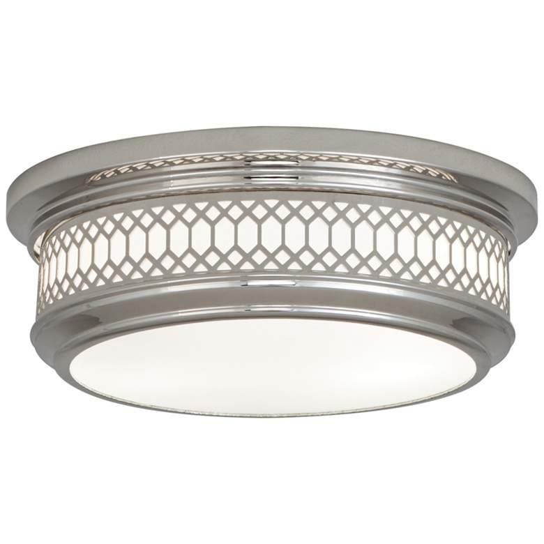 Image 2 Tucker 10 3/4"W Polished Nickel Ceiling Light