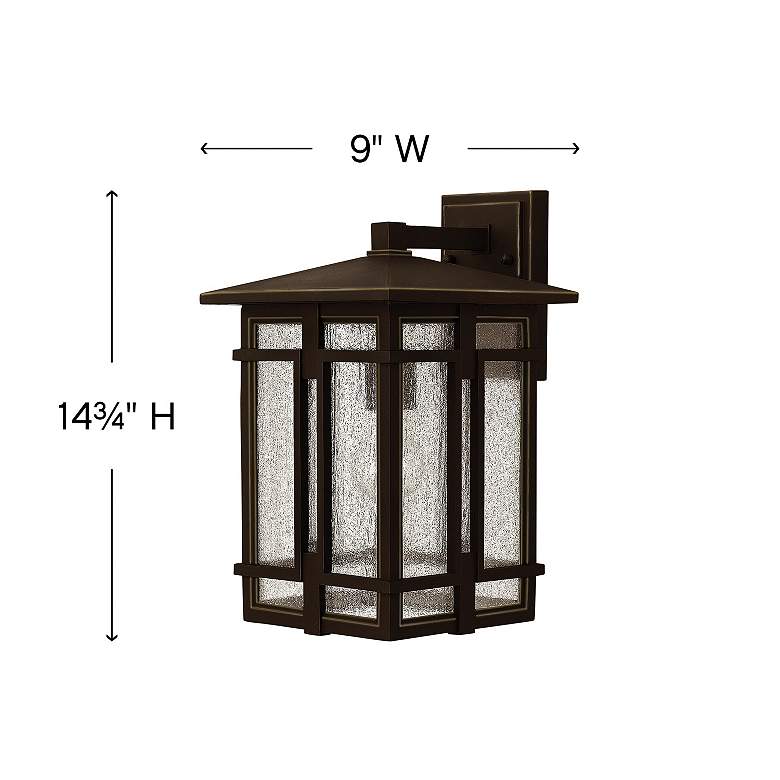 Image 4 Tucker 14 3/4" High Oil-Rubbed Bronze Outdoor Wall Light more views