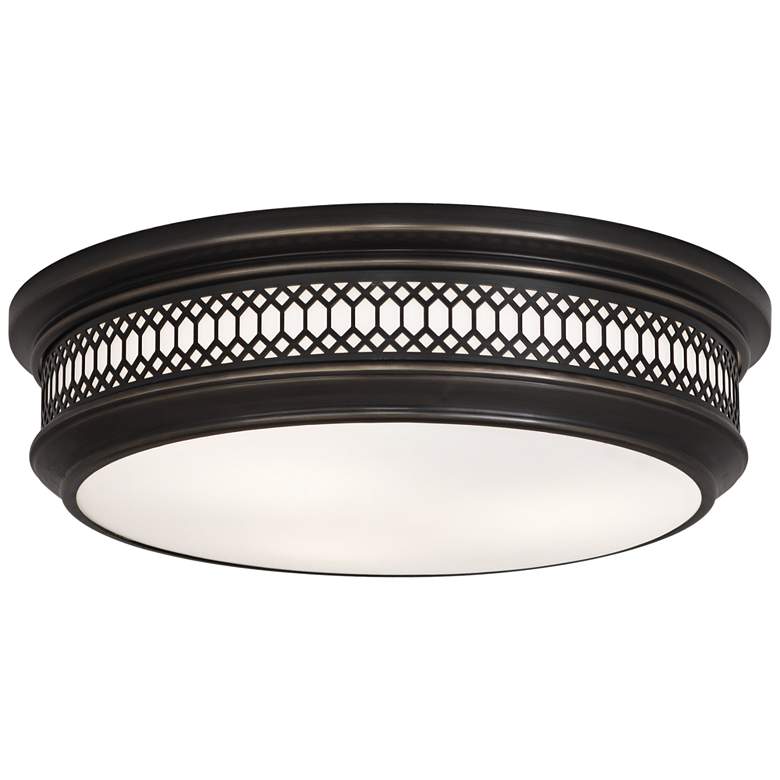 Image 2 Tucker 15 3/4" Wide Patina Bronze Ceiling Light