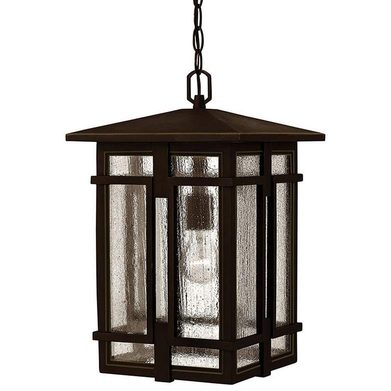 Image 2 Tucker 17 1/2" High Oil Rubbed Bronze Outdoor Hanging Light more views