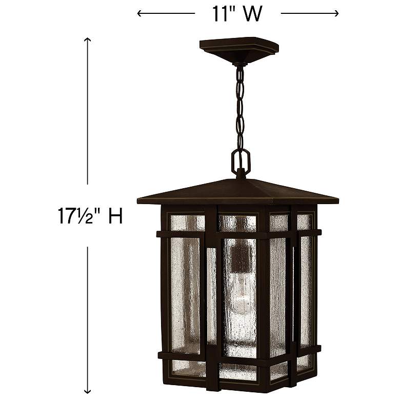 Image 4 Tucker 17 1/2" High Oil Rubbed Bronze Outdoor Hanging Light more views