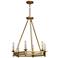 Tucker 26 3/4"W Antique Brass Octagonal Chandelier