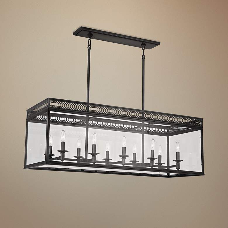 Image 1 Tucker 43 1/4" Wide Bronze Kitchen Island Light Pendant