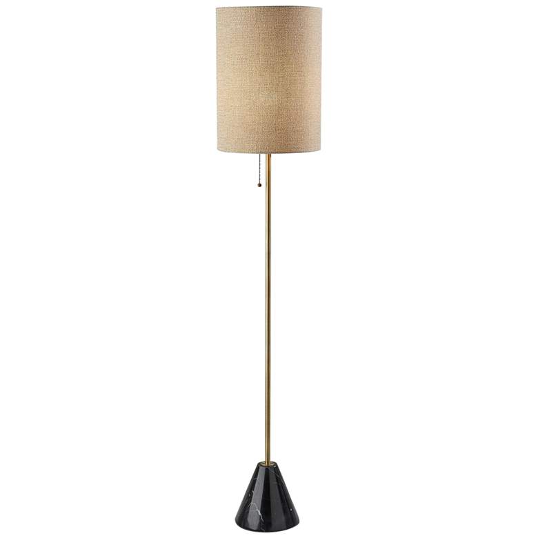Image 1 Tucker Antique Brass Metal Floor Lamp