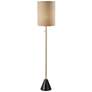 1_Tucker Antique Brass Metal Floor Lamp