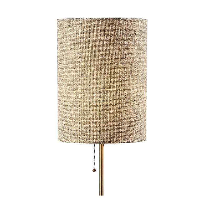Image 2 Tucker Antique Brass Metal Floor Lamp more views