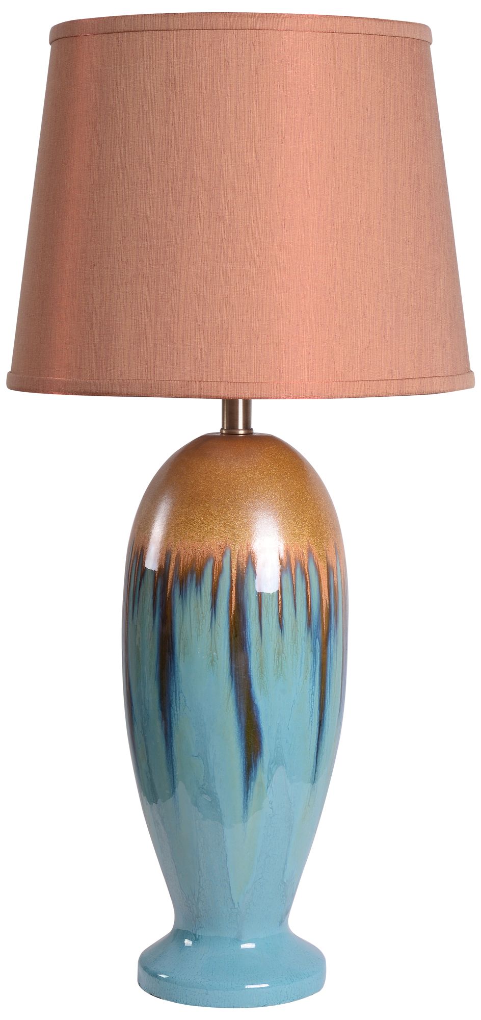 Image 2 Tucson 31.5" High Teal Ceramic Table Lamp more views