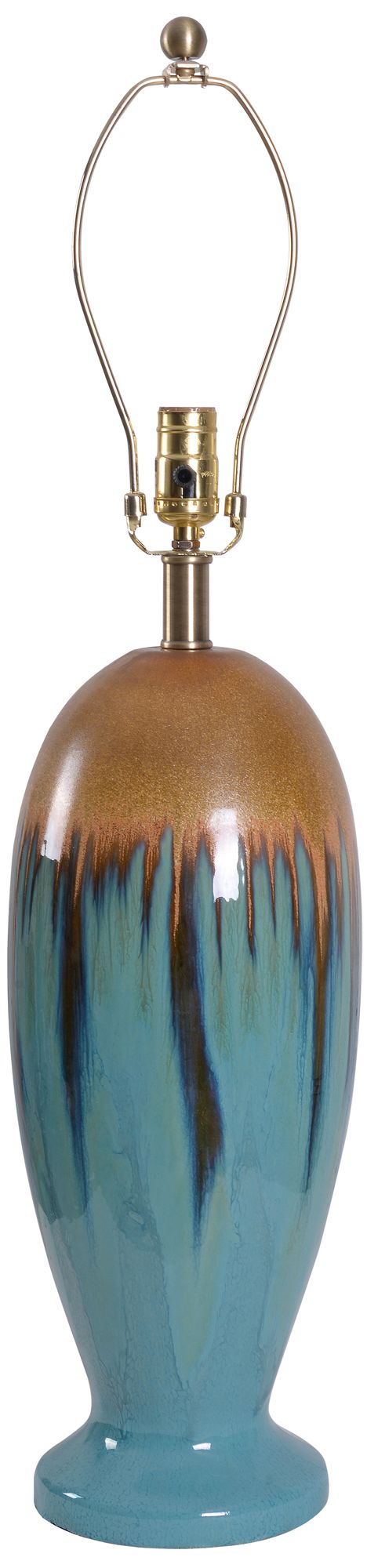 Image 3 Tucson 31.5" High Teal Ceramic Table Lamp more views