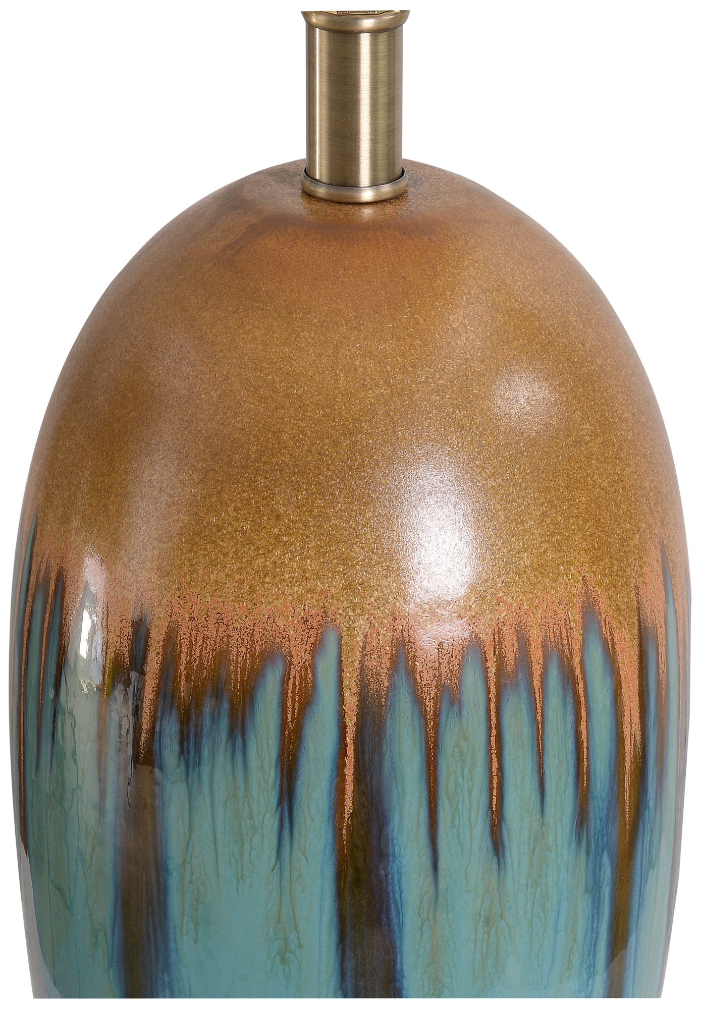 Image 4 Tucson 31.5" High Teal Ceramic Table Lamp more views