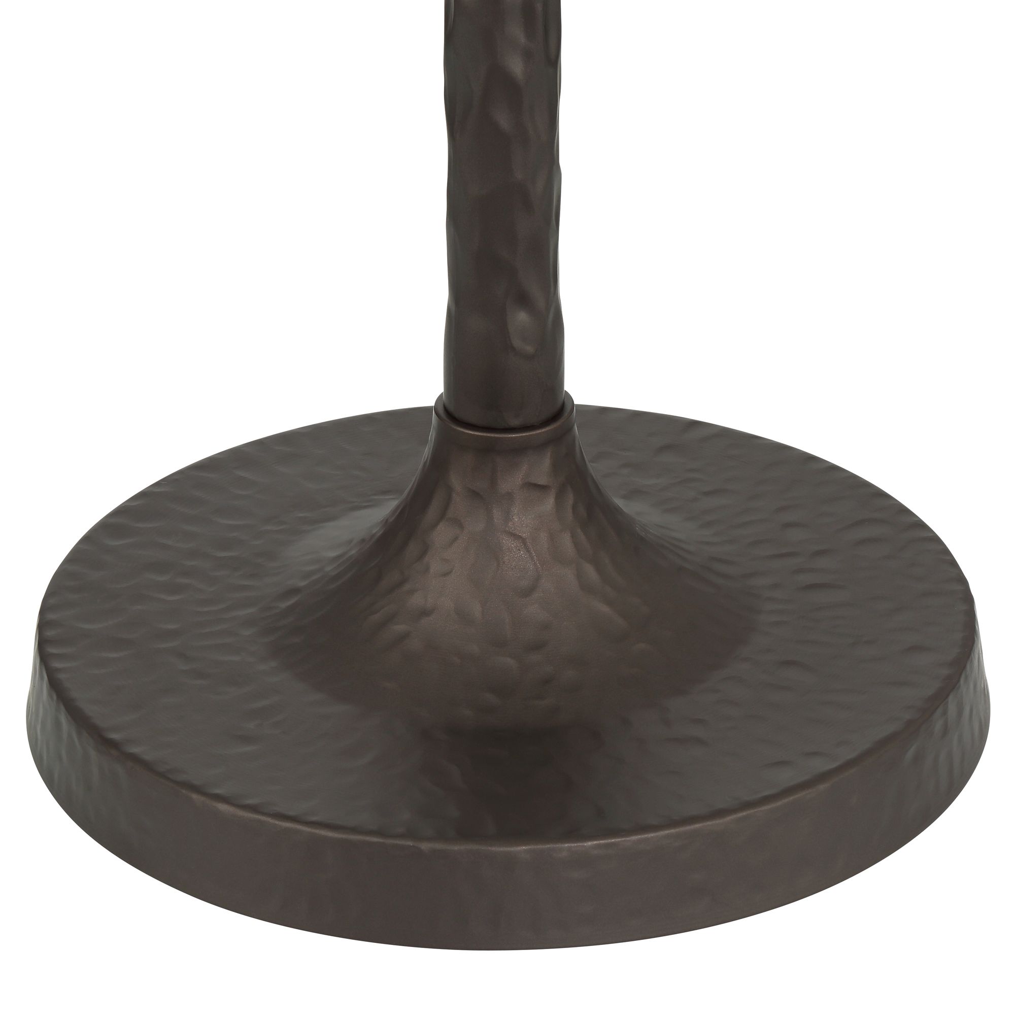 Image 7 Tucson 71 1/4"H Hammered Bronze Alabaster Glass Torchiere Floor Lamp more views