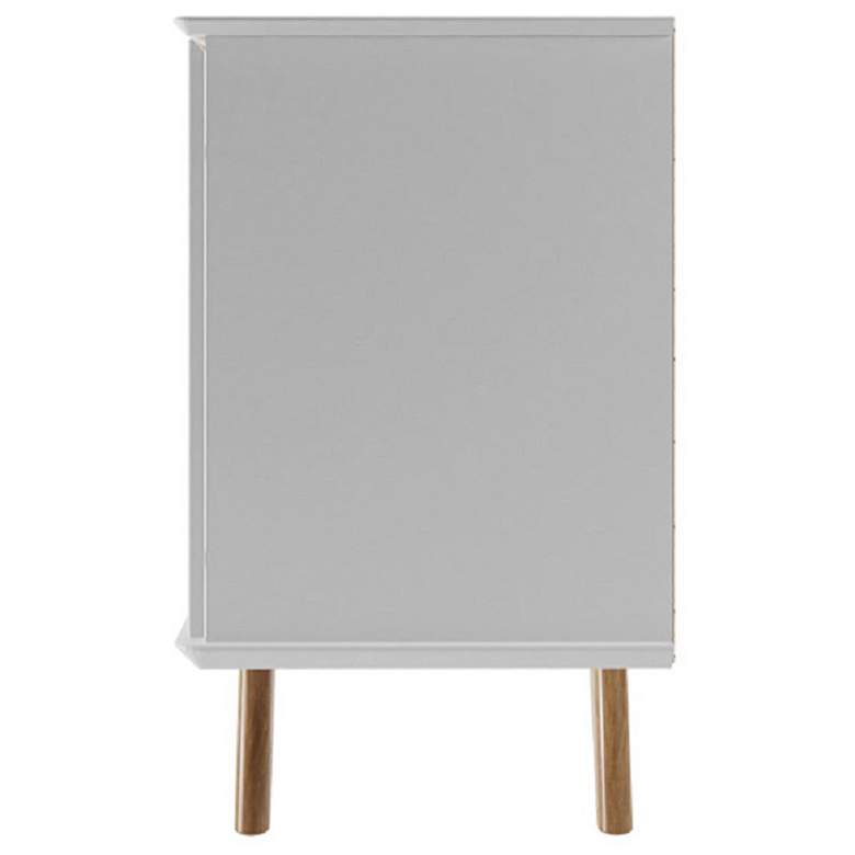 Image 6 Tudor 53 1/4" Wide Matte White Wood 4-Door Sideboard more views