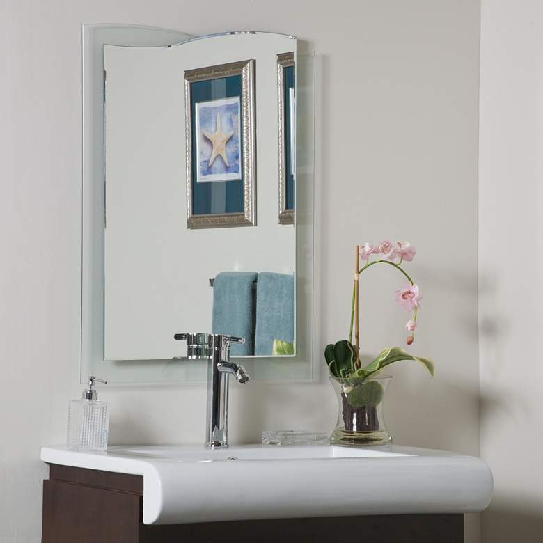 Image 1 Tula 23 1/2" x 31 1/2" Novelty Frameless Bathroom Mirror