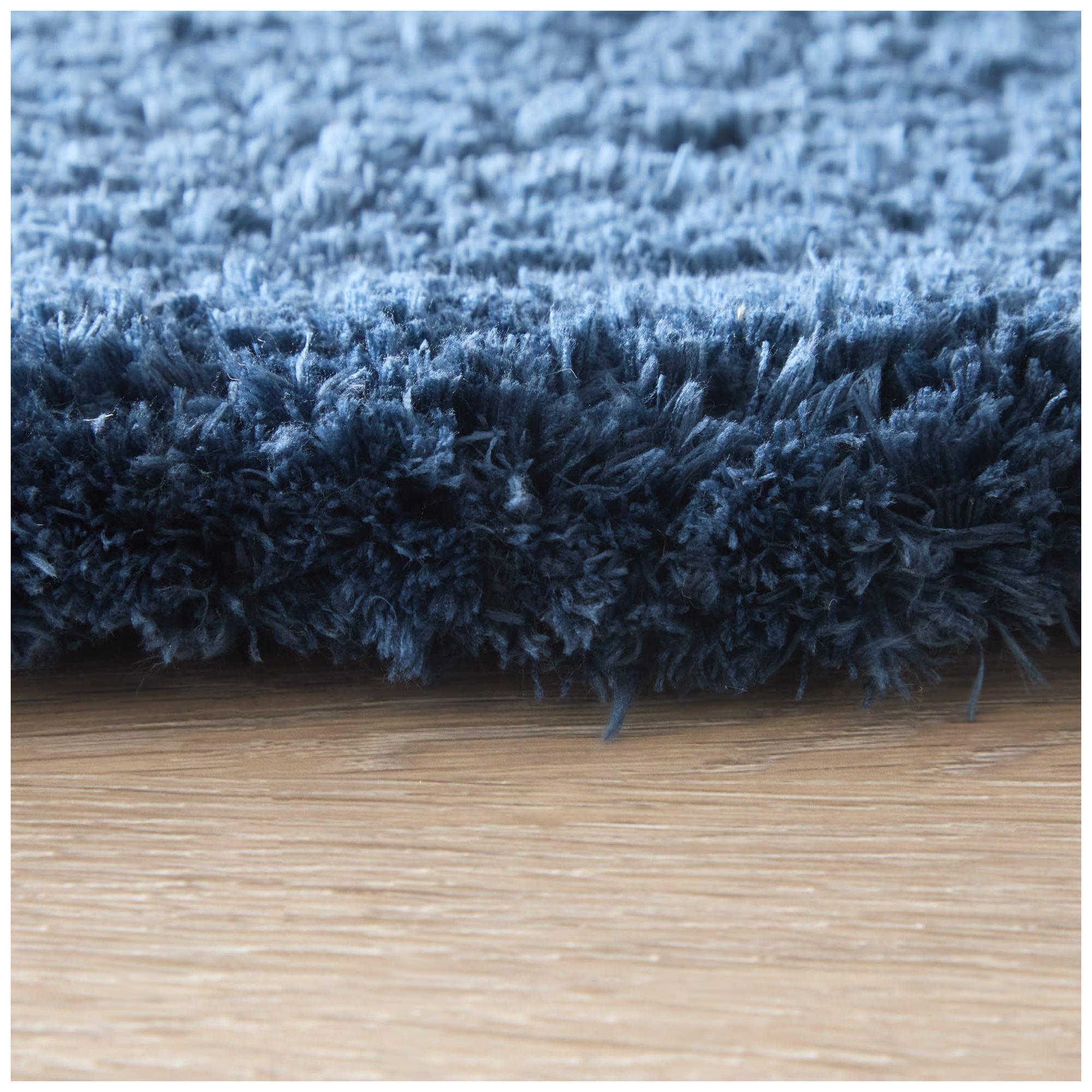 Tula Solid Hand Tufted Blue Area Rug 8A98F 2'-6" x 8'