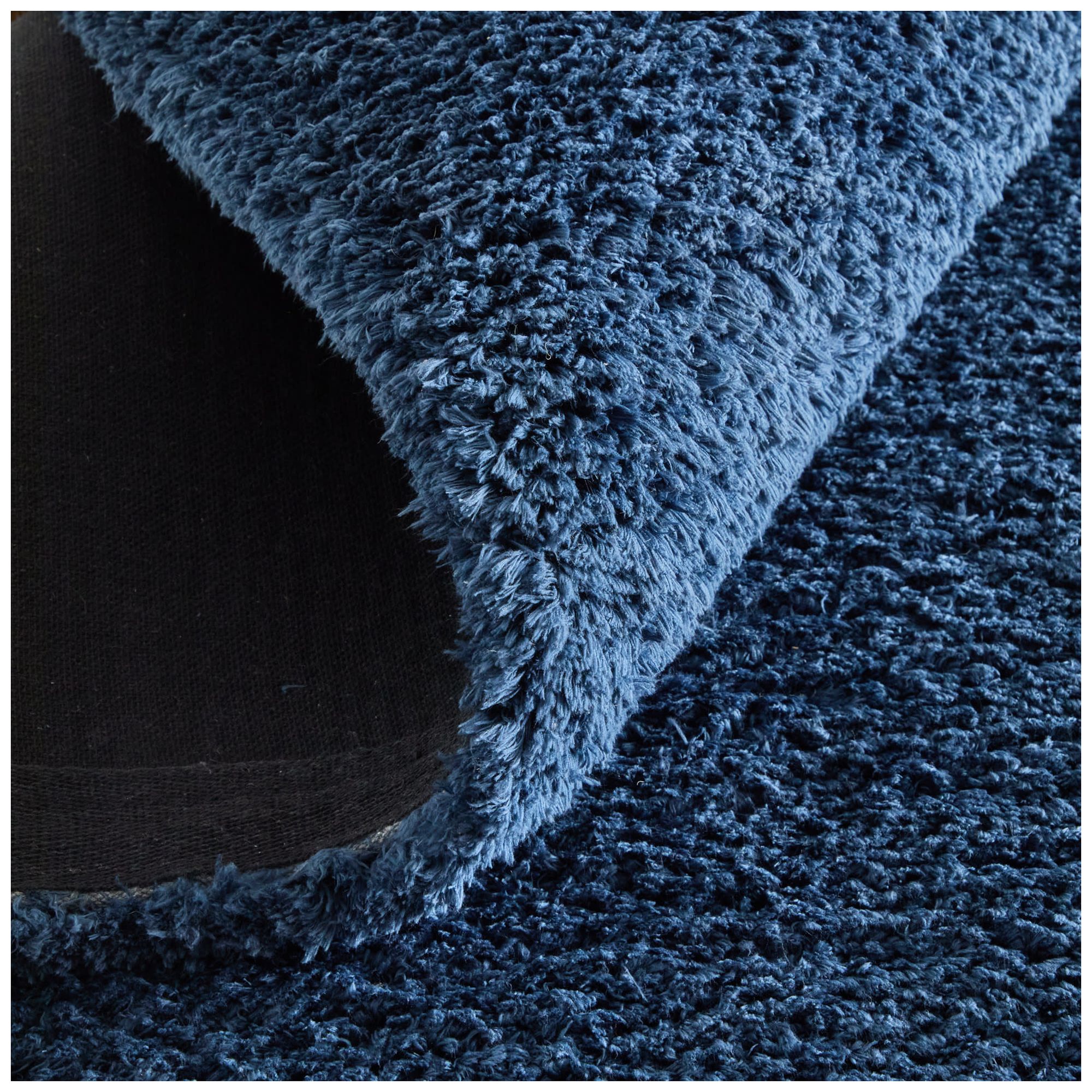 Image 7 Tula Solid Hand Tufted Blue Area Rug 8A98F 8' x 10' more views