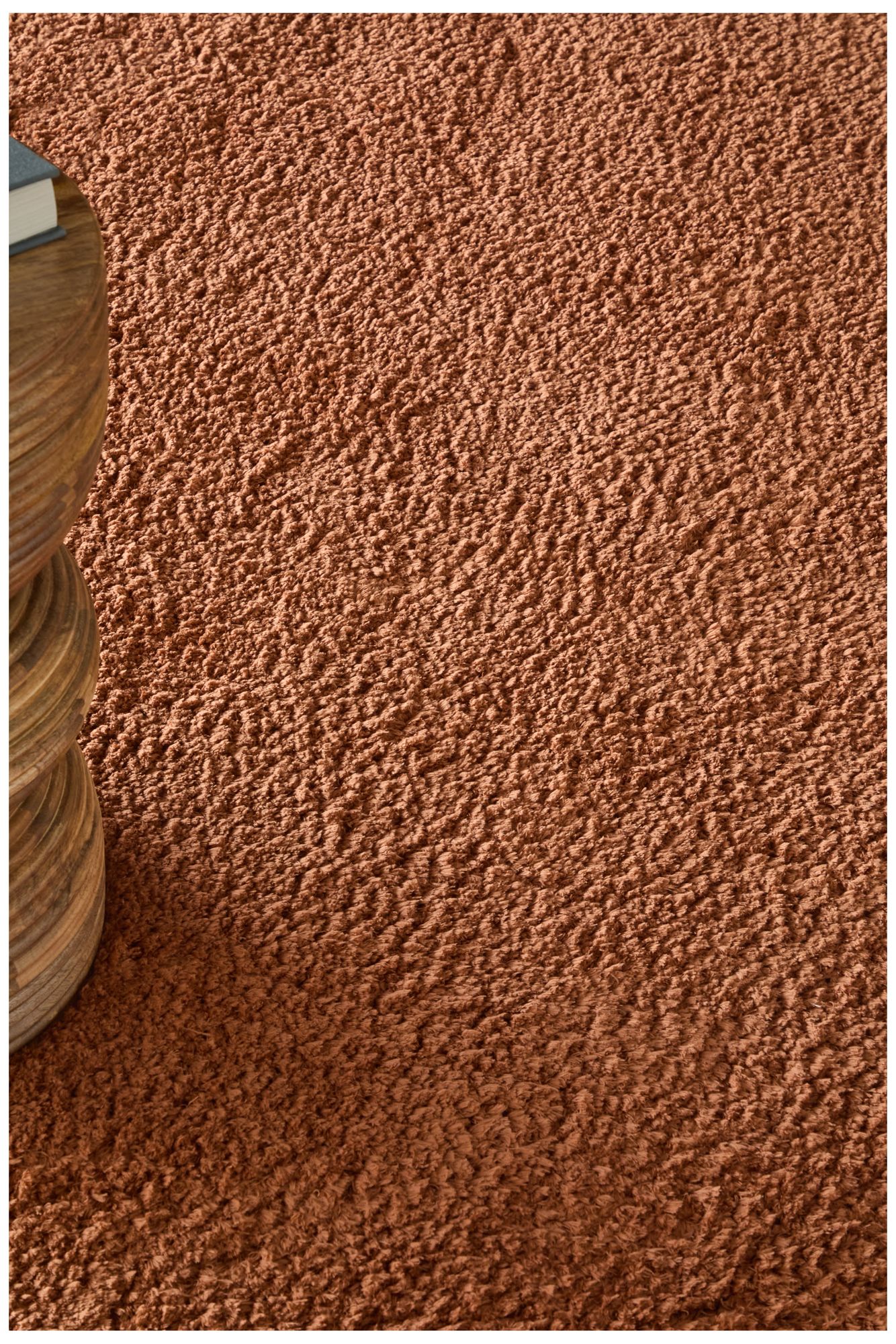 Image 2 Tula Solid Hand Tufted Orange Area Rug 8A98F 2' x 3' more views
