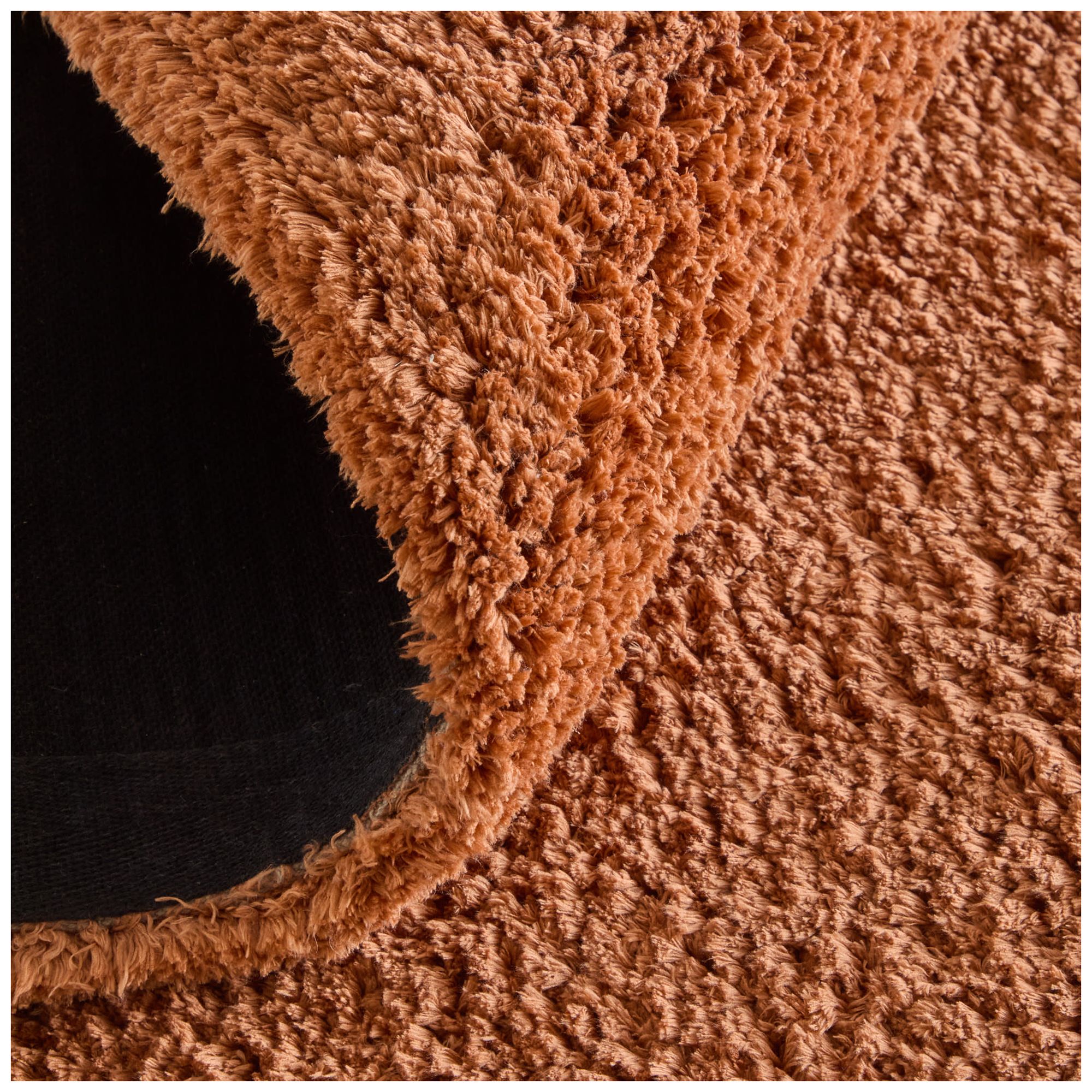 Image 7 Tula Solid Hand Tufted Orange Area Rug 8A98F 4' x 6' more views