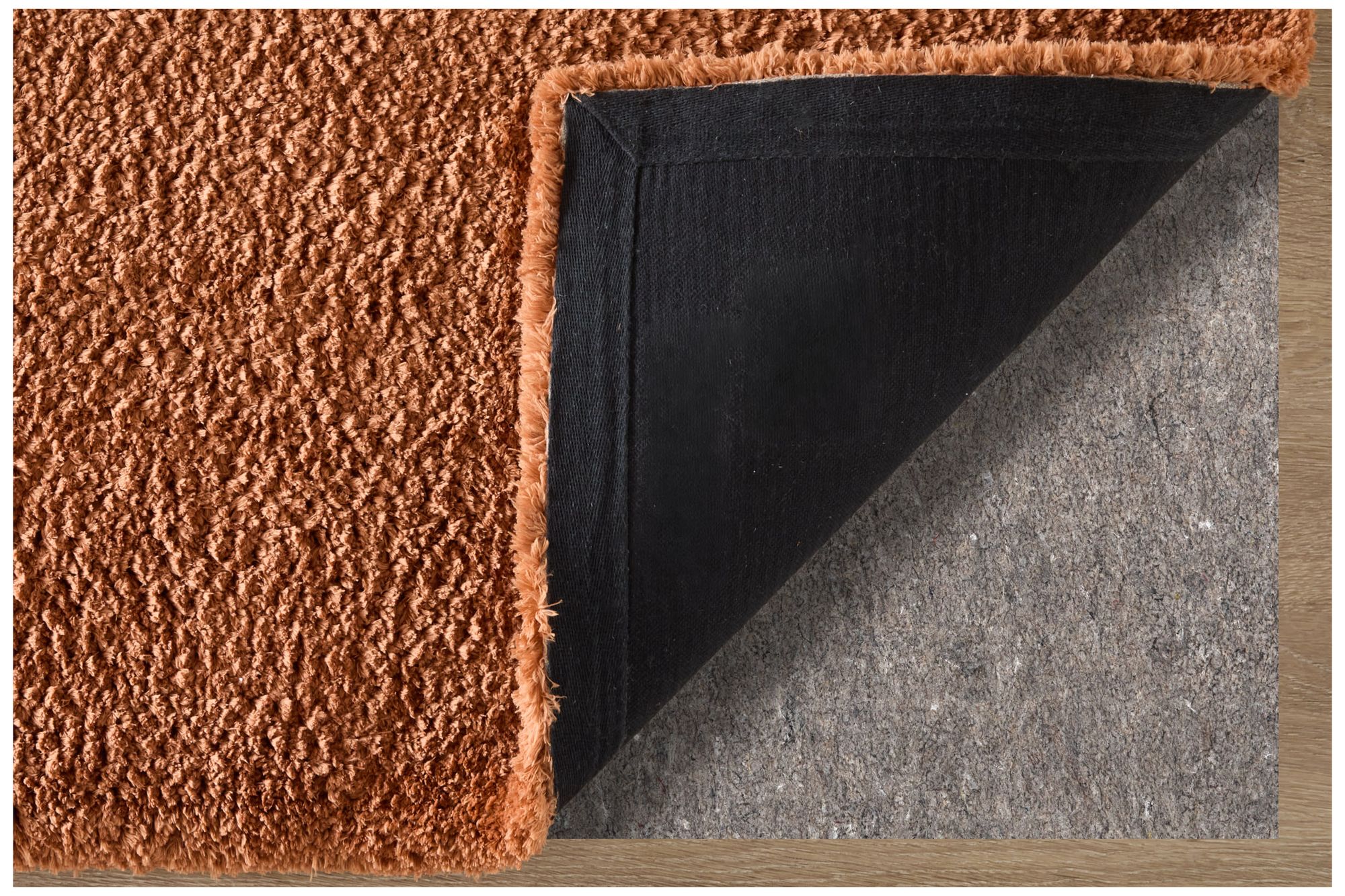 Image 4 Tula Solid Hand Tufted Orange Area Rug 8A98F 8' x 10' more views