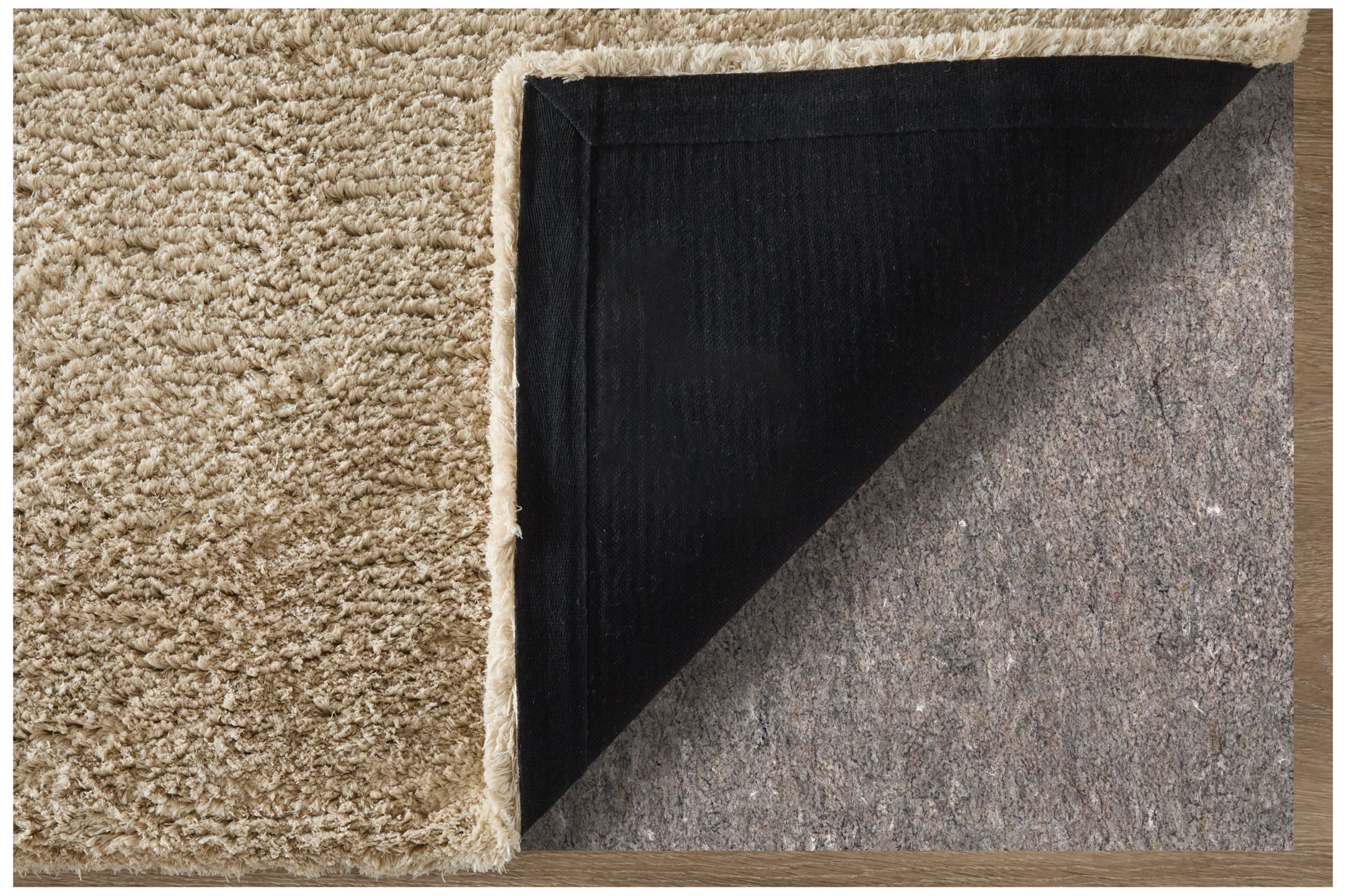 Image 4 Tula Solid Hand Tufted Tan Area Rug 8A98F 2'-6" x 8' more views