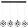 Tulip 23" Wide 4.Light Matte Black Integrated LED Island Light