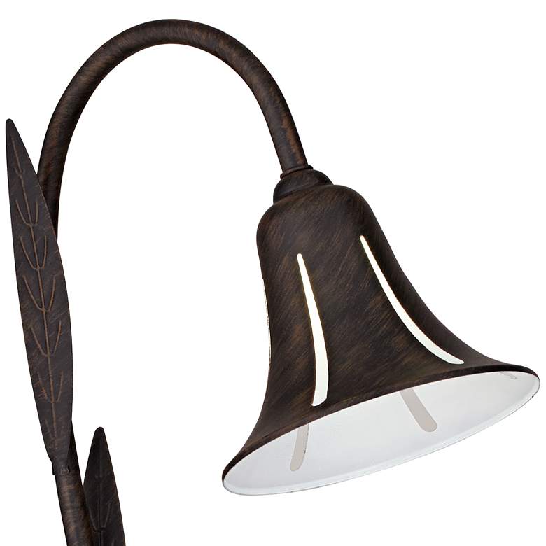 Image 2 Tulip 27" High Dark Rust LED Landscape Lights Set of 2 more views