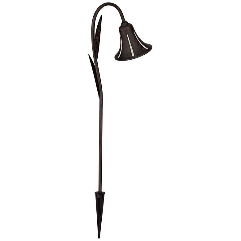 Image 4 Tulip 27" High Dark Rust LED Landscape Lights Set of 2 more views