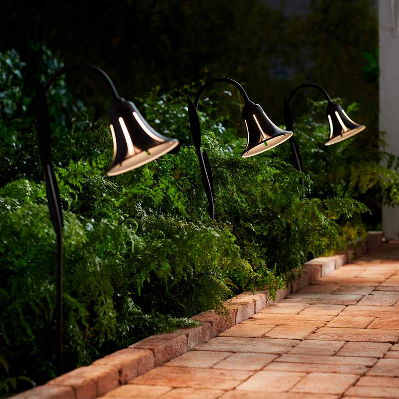 Image 6 Tulip 27" High Dark Rust LED Landscape Lights Set of 2 more views