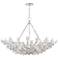 Tulip 9 Light Chandelier - Silver Leaf