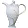 Tulip Green and Ivory Porcelain Coffee Pot