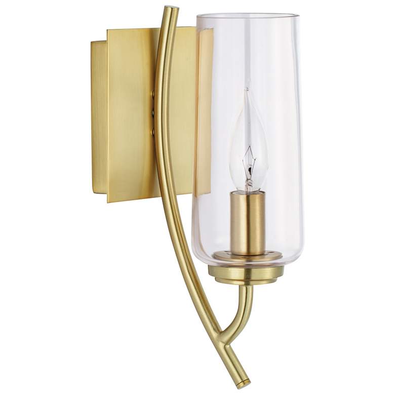 Image 1 Tulip Sconce - Satin Brass