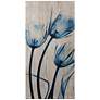 Tulips is Blue 48" High Giclee Printed Wood Wall Art