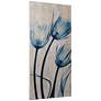 Tulips is Blue 48" High Giclee Printed Wood Wall Art