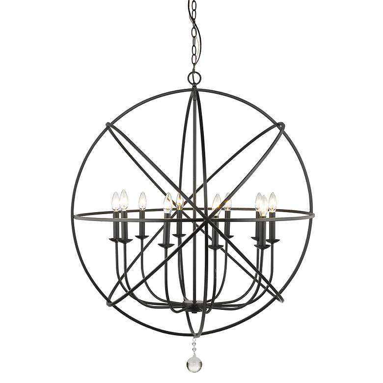 Image 2 Tull by Z-Lite Matte Black 10 Light Chandelier more views