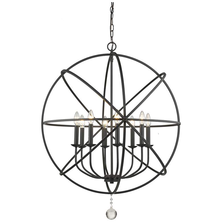 Image 1 Tull by Z-Lite Matte Black 8 Light Chandelier