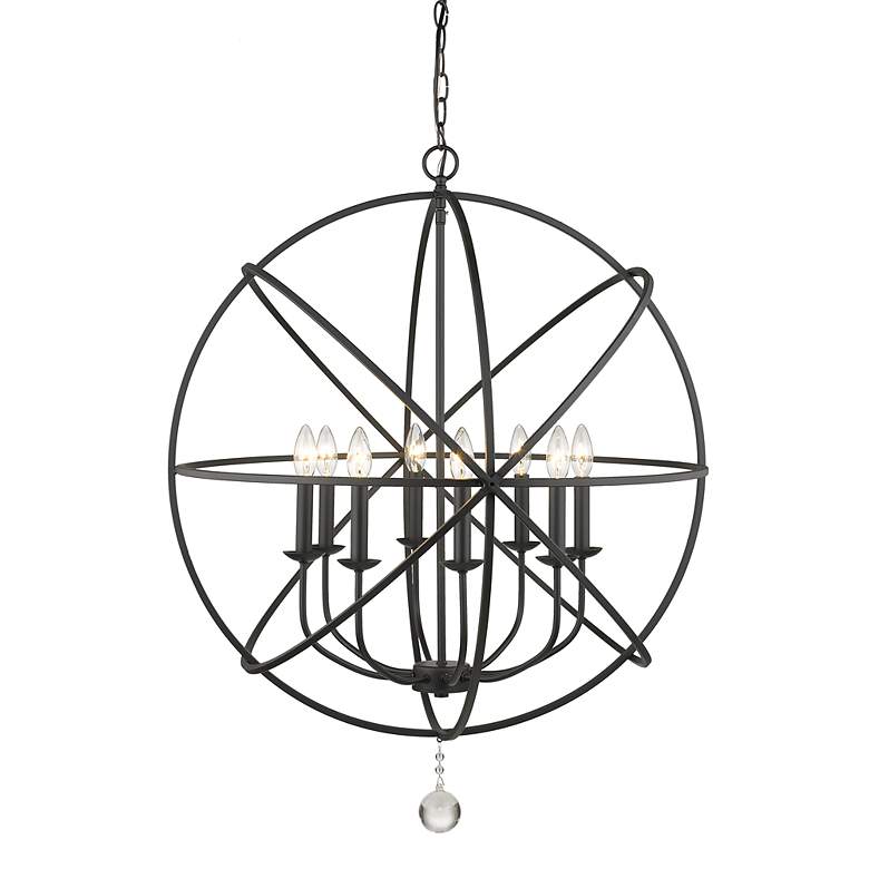 Image 2 Tull by Z-Lite Matte Black 8 Light Chandelier more views