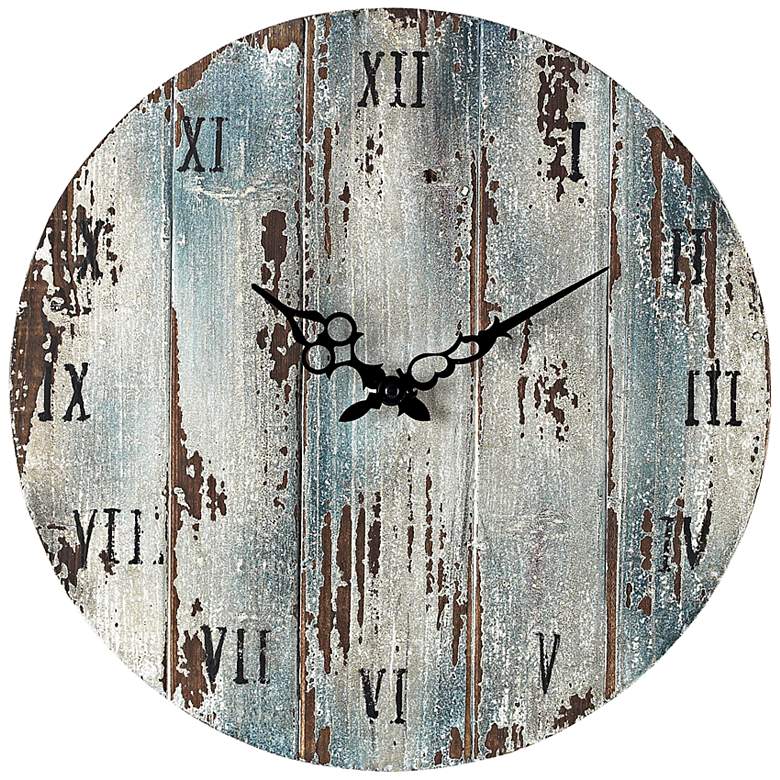 Image 1 Tully 16 inch Round Outdoor Wall Clock