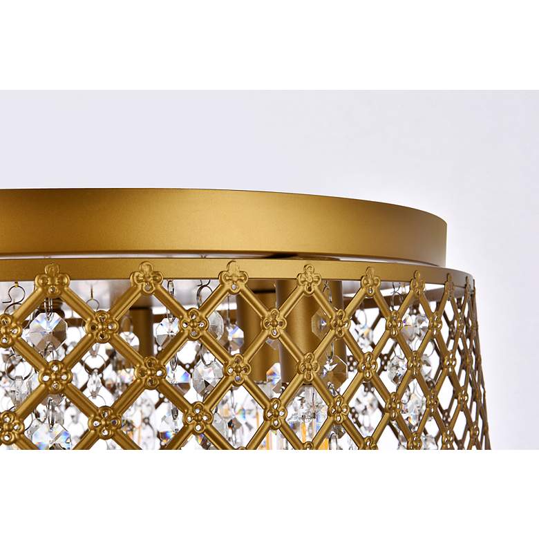 Image 7 Tully 18" Wide Brass 6-Light Ceiling Light more views