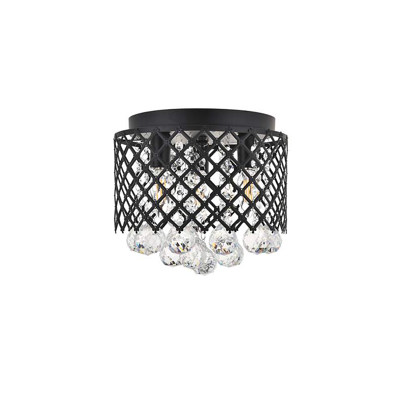 Image 4 Tully 3 Lt Matte Black Flush Mount more views