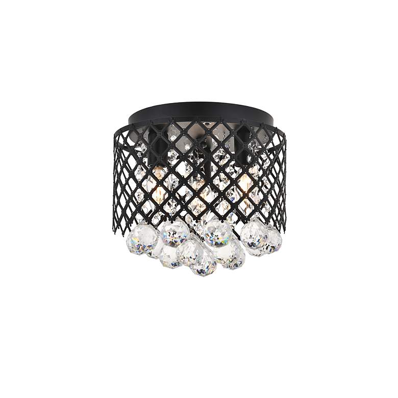 Image 5 Tully 3 Lt Matte Black Flush Mount more views