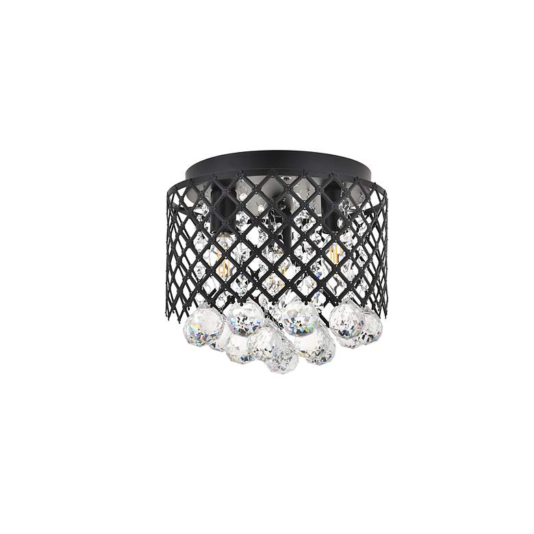 Image 6 Tully 3 Lt Matte Black Flush Mount more views