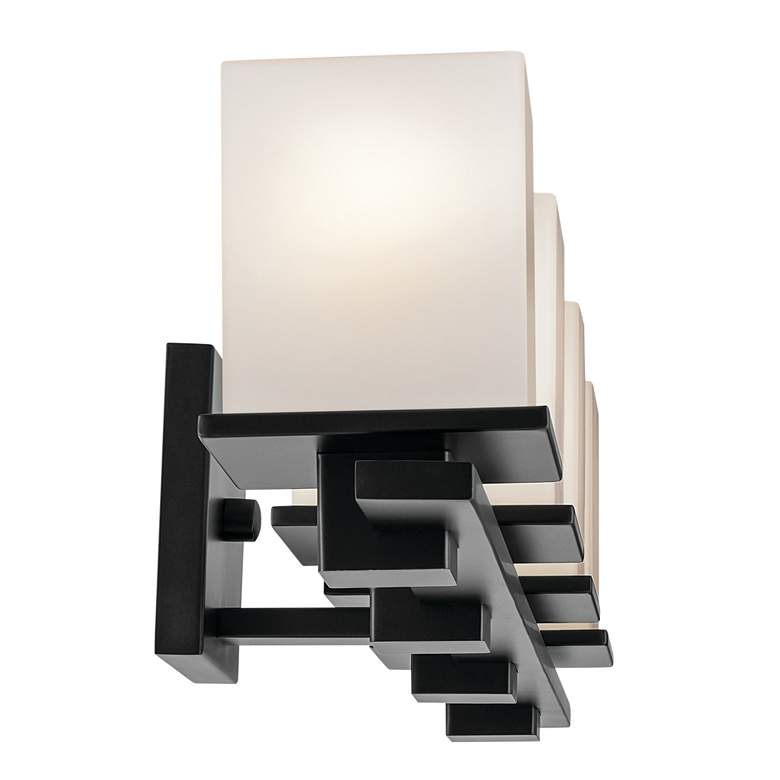 Image 2 Tully 32" 4-Light Vanity Light with Satin Etched Cased Opal Glass in B more views