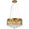 Tully 6 Lts Pendant In Brass