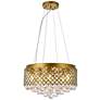Tully 6 Lts Pendant In Brass